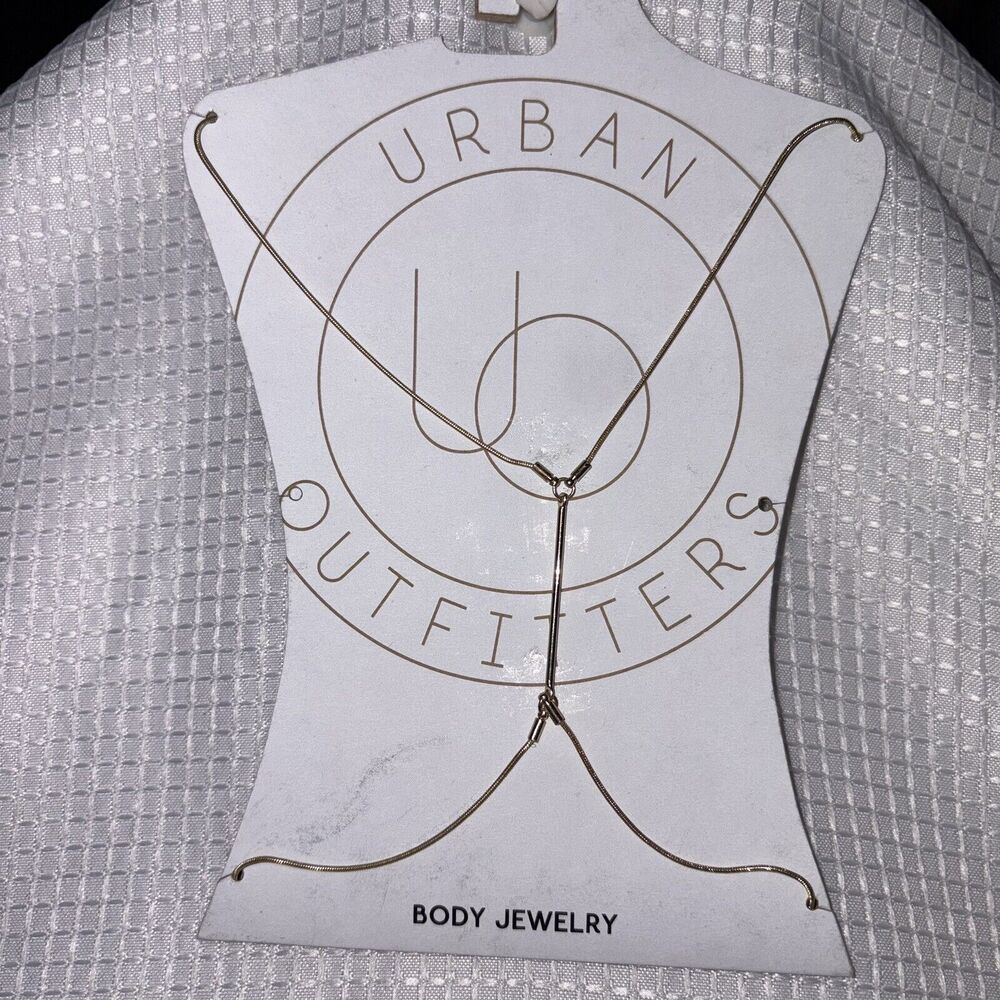 Urban Outfitters Women's Body Chain Gold Tone Necklace Jewelry MSRP $25 NWT